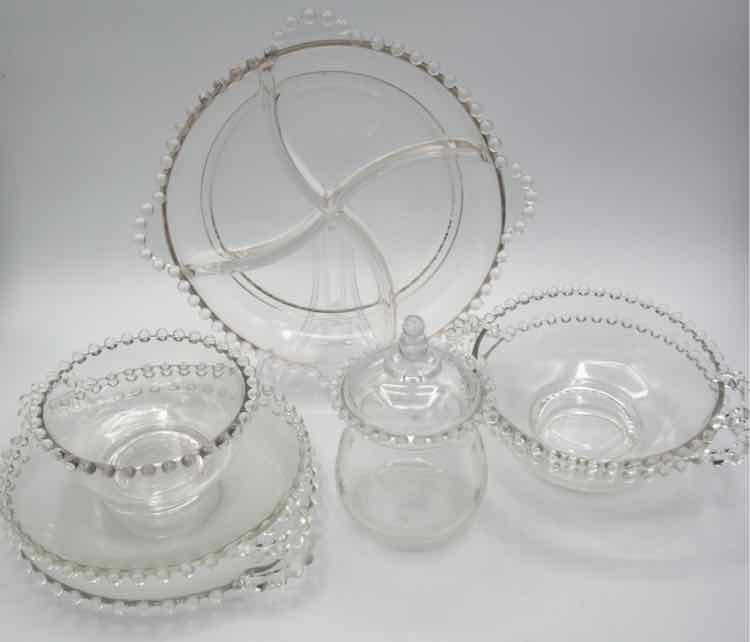 Set of 7 Candlewick Glassware