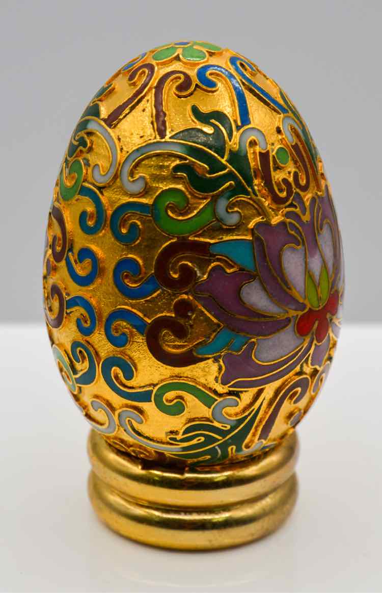 Vintage Franklin Mint Cloisonne Egg