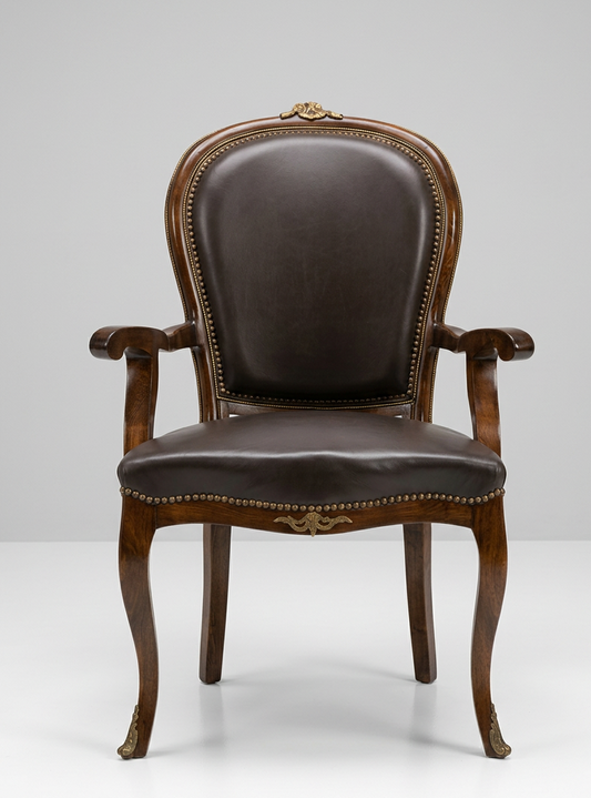 French Leather Chair