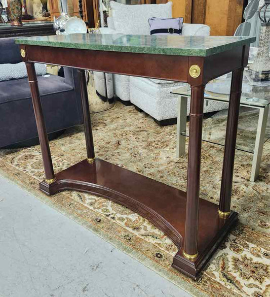 Bombay Co. Green Stone Top Entry Table