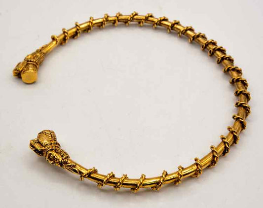 Indian Head Goldtone Choker