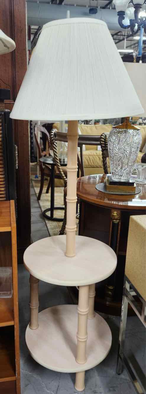 2 Tier Bamboo Floor Lamp