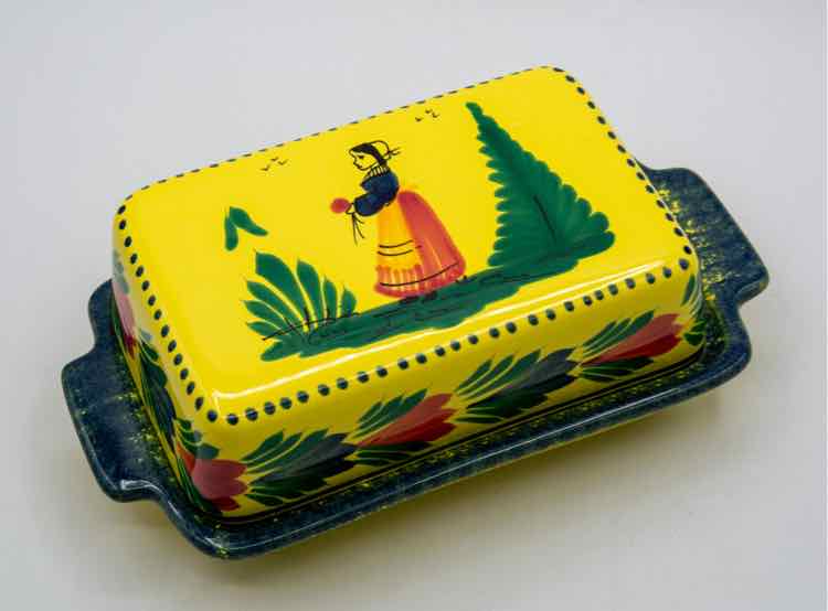 Quimper Pottery Butterdish