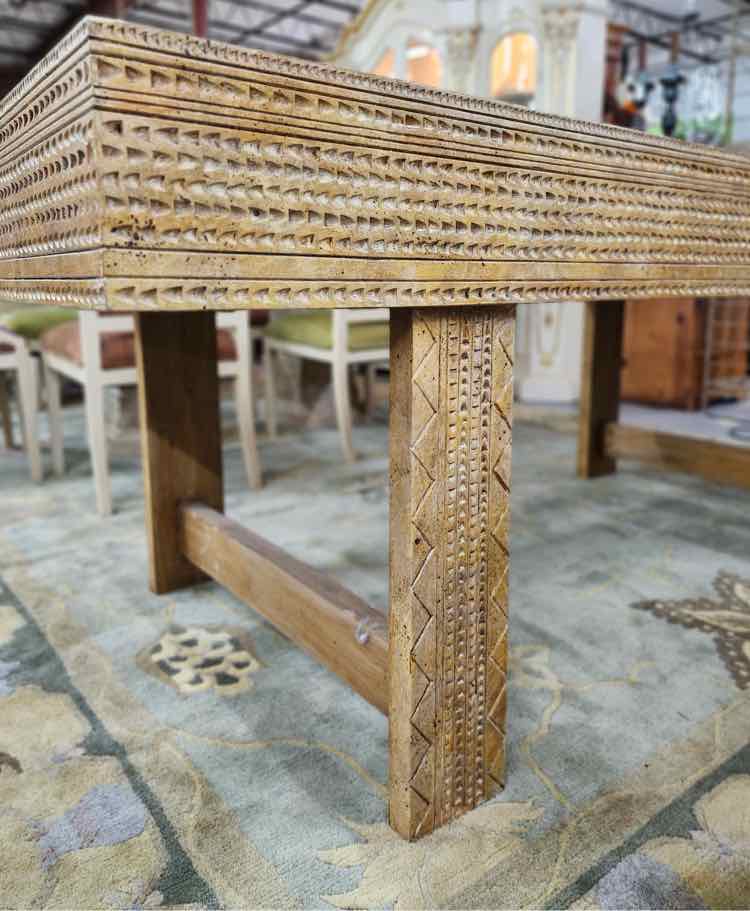 Large Carved Console Table