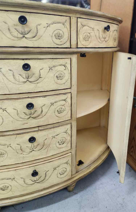 Robb & Stucky Demi Lune Cabinet