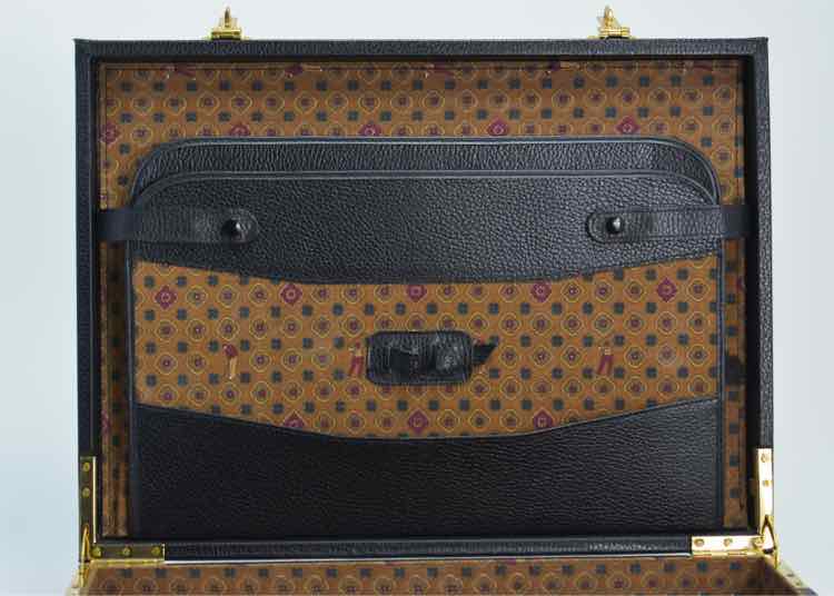Balenciaga Wood Look Briefcase