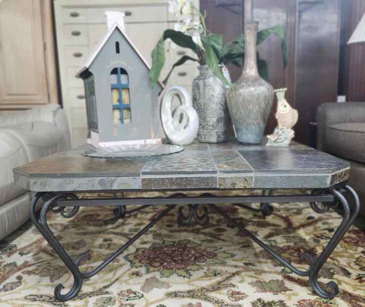 Stone Top Coffee Table
