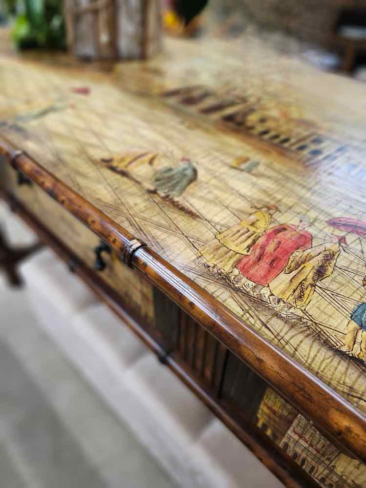 Robb & Stucky Tall Asian Entry Table