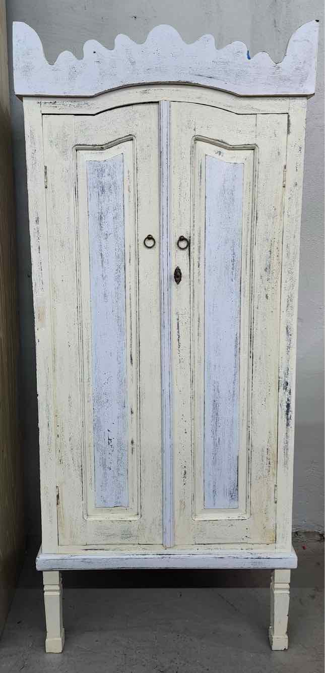 White & Grey French Cabinet