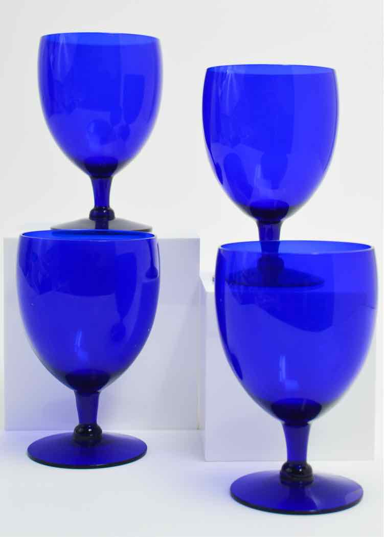 Cobalt Blue Wine Goblets