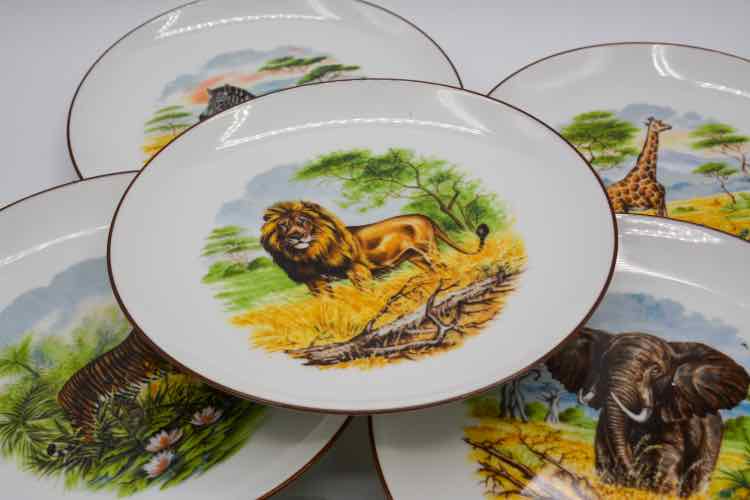 German Animal Salad Plates