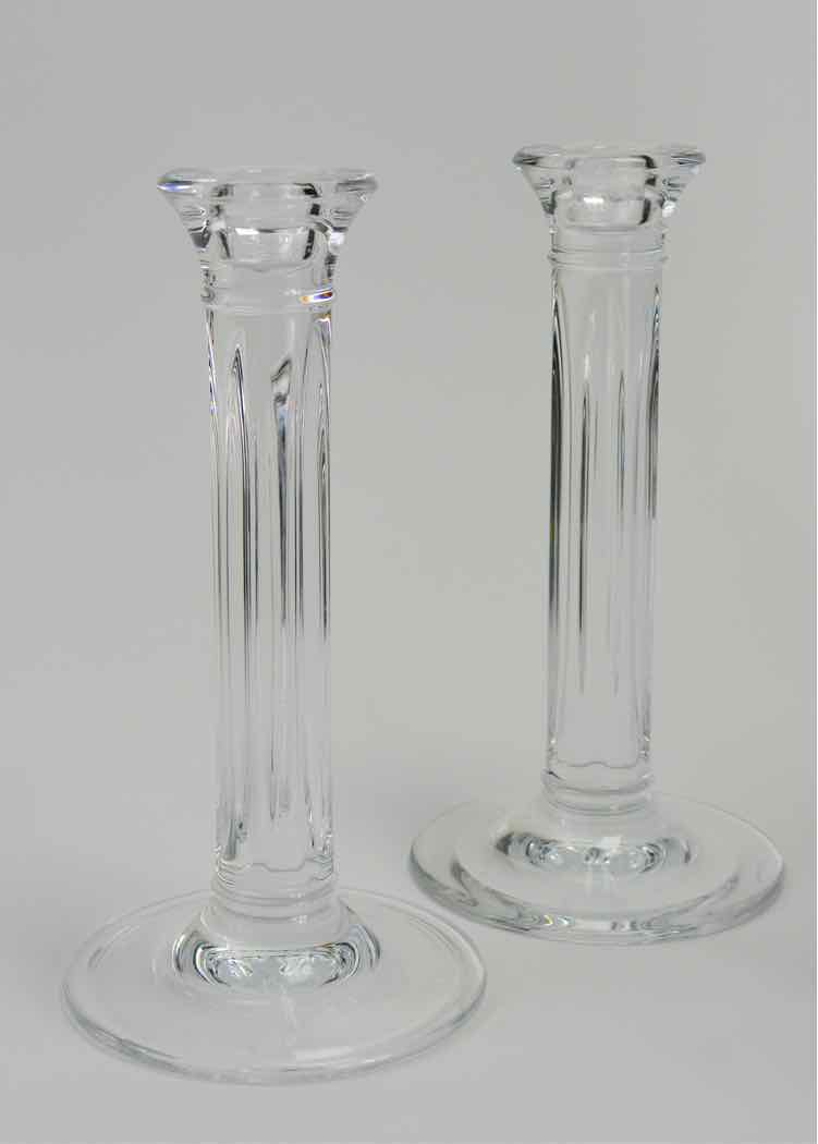 2 Tiffany & Co. Crystal Candlesticks