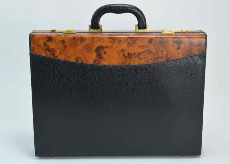 Balenciaga Wood Look Briefcase