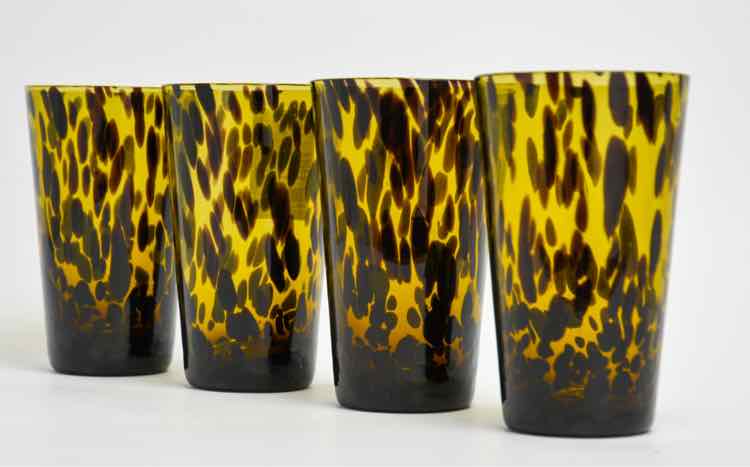 Handblown Tortoise Shell Glasses