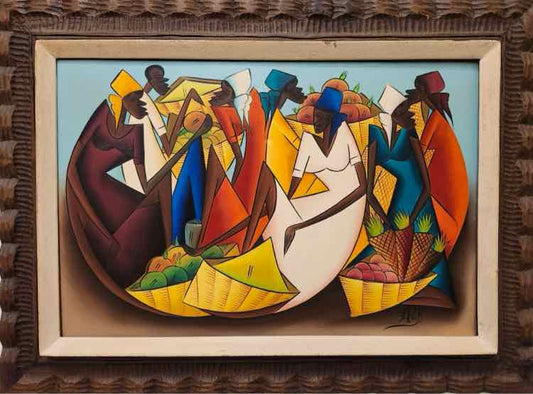 Fritz Rock Cubist Painting