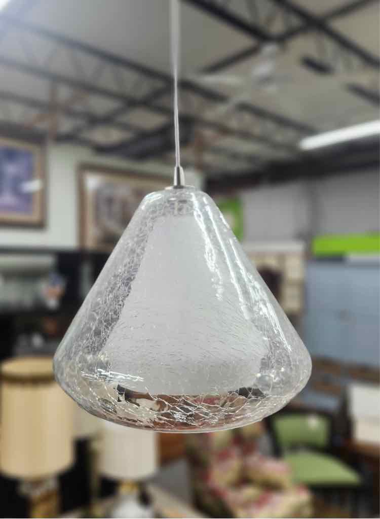Armitage LED Crackel Glass Pendant Light