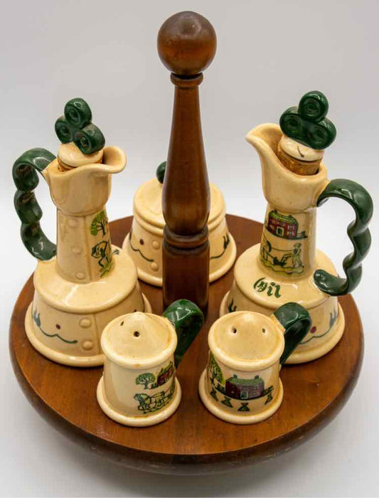 Vtg. Metlox Homestead Condiment Carousel