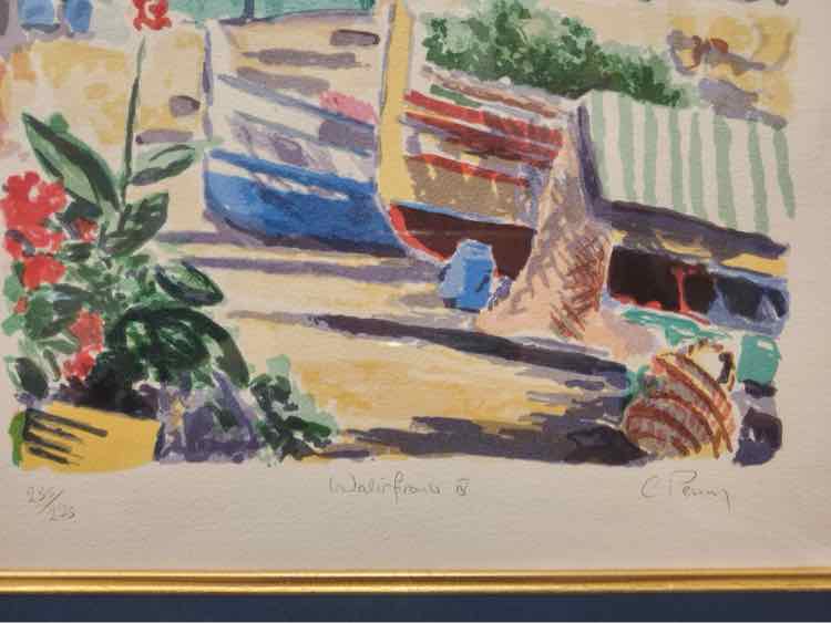 Art - "Waterfront IV" Signed Litho C. Penny