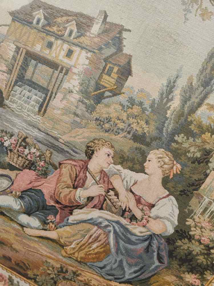 Framed French Art Tapestry