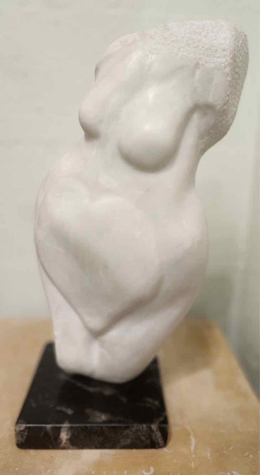 Marble Lady Bust Sculpture G.Shaw