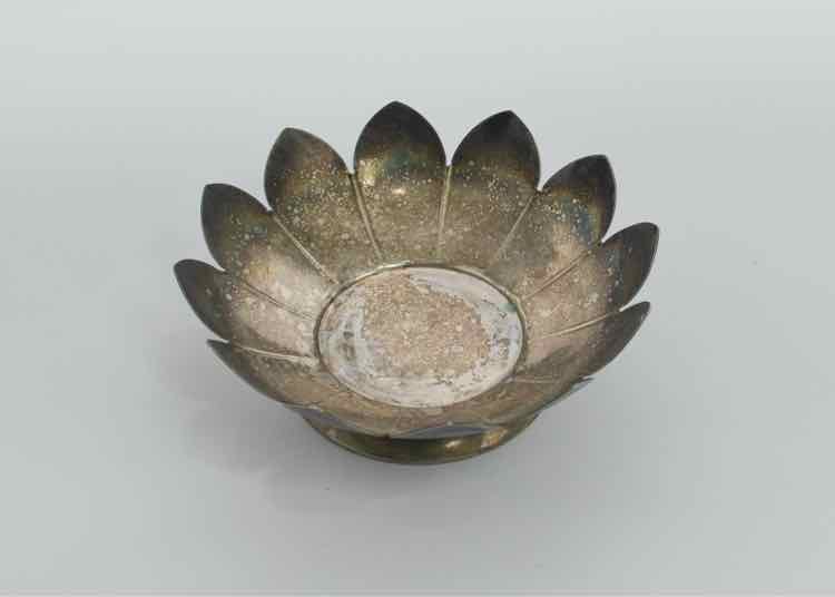 Silver Plated Flowered Bowl