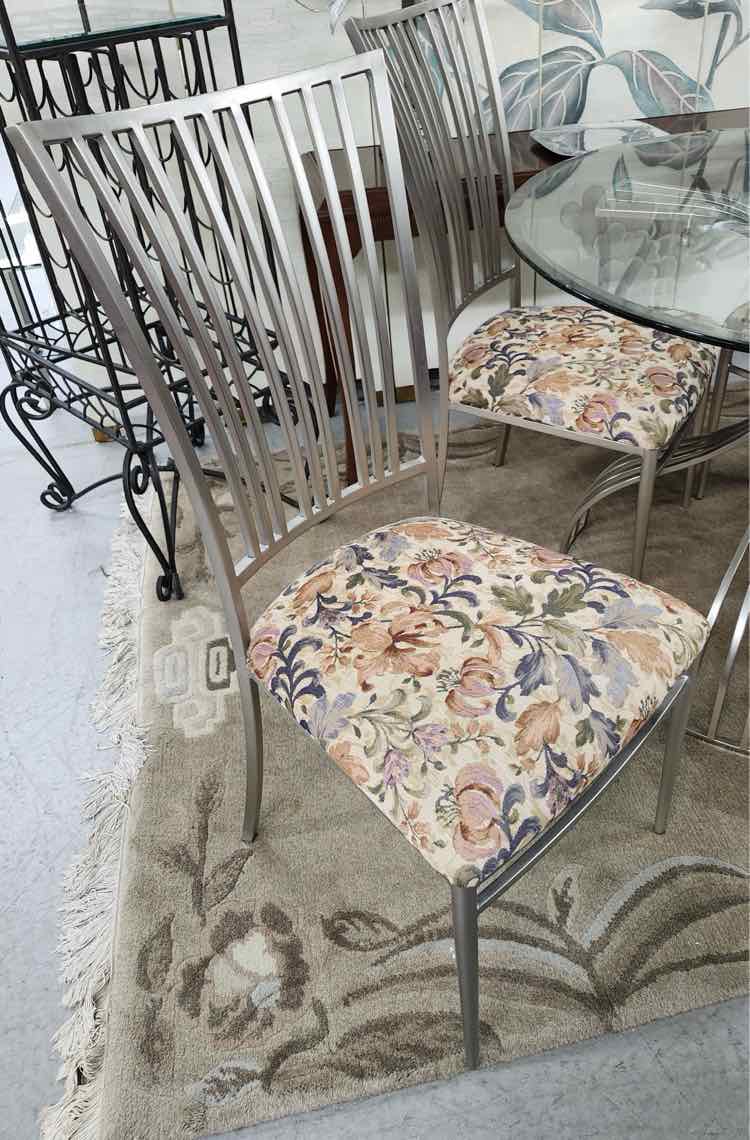 Glass Top Table w/4 Chairs
