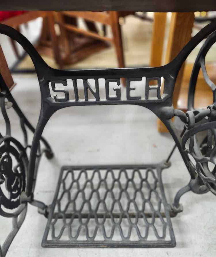 Antique Sewing Machine Table