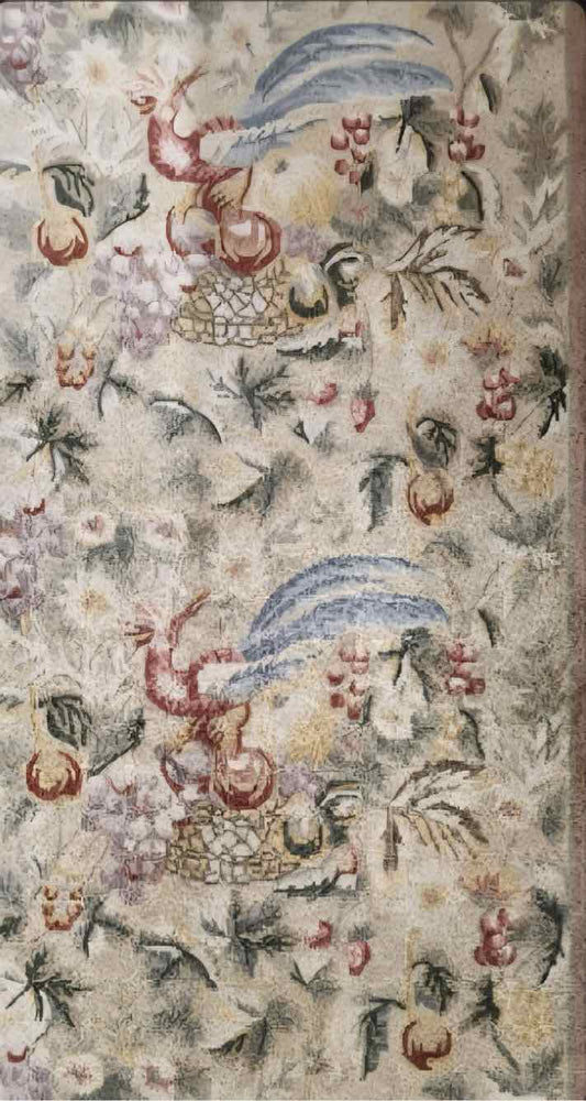 Hand Woven Pheasant & Floral Rug