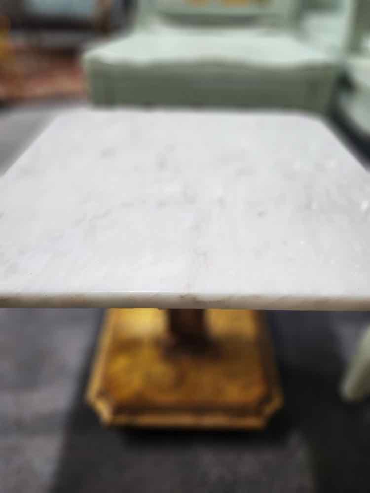 Marble Top End Table