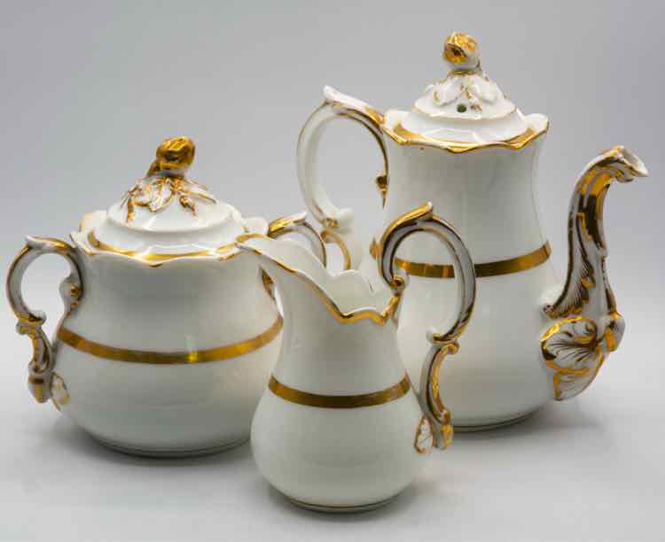 3 Piece Antique French Tea Set