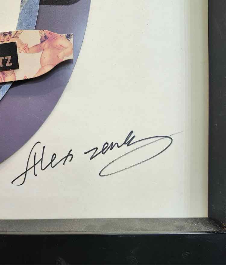 'Motorcycle Love' Mix Media Paper Signed Alex Zenger