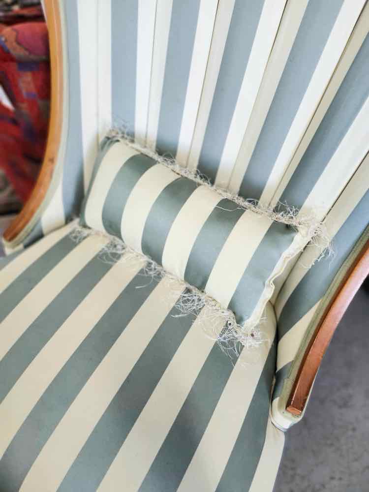 Green Striped Chair