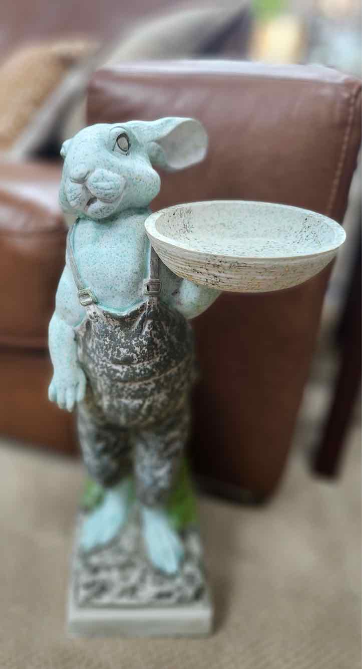Tall Vintage Rabbit Statue