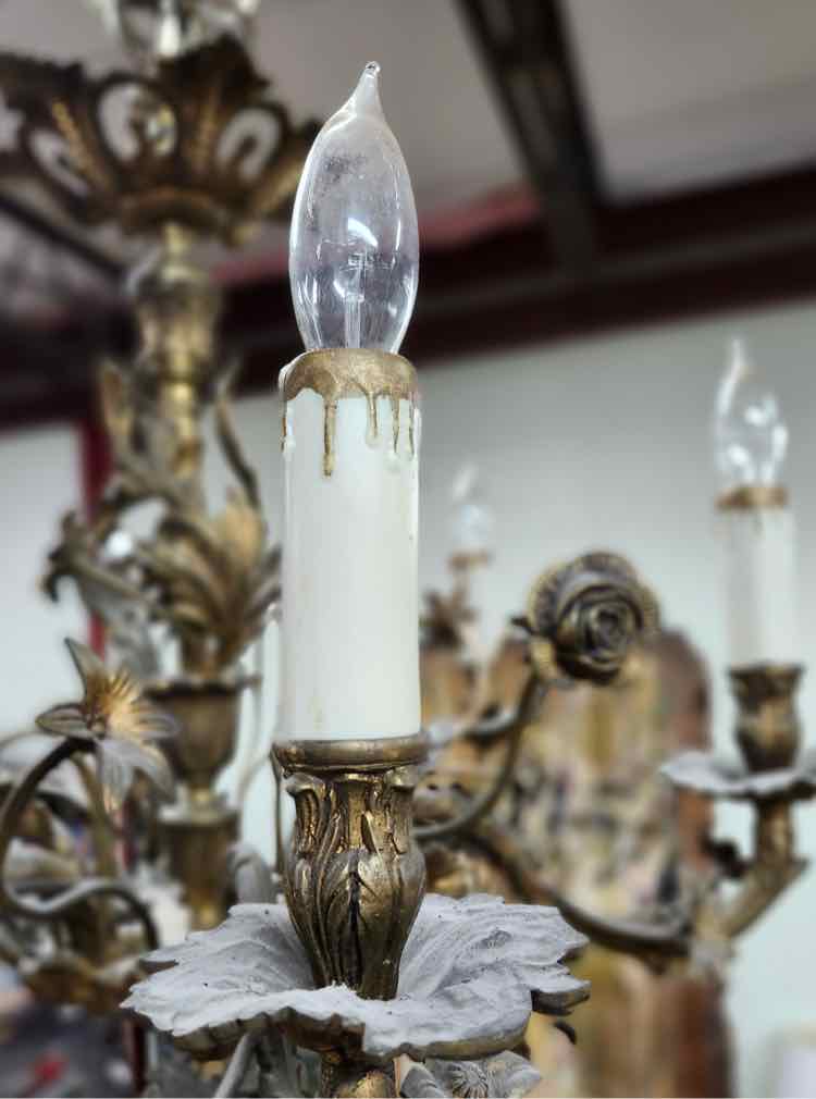 Brass Victorian Chandelier
