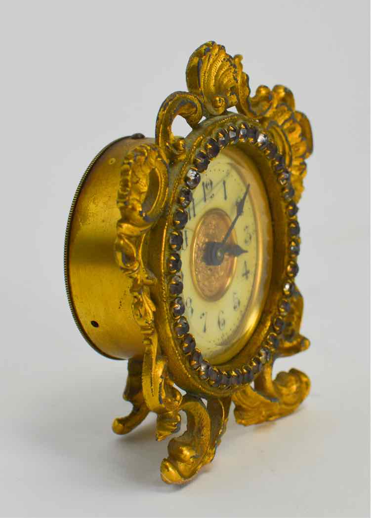 Antique Ansonia Gilt Metal Clock