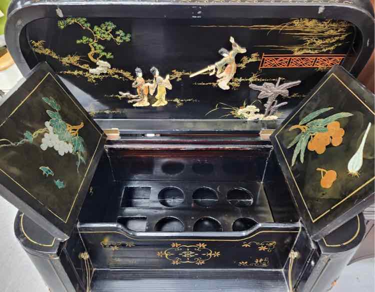 Black Handpainted Bar