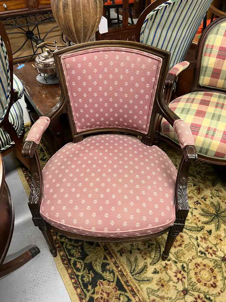 Pair Mauve Drexel Heritage Armchairs