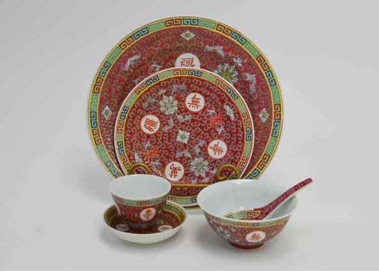 Single Service Mun Shou Dishware set