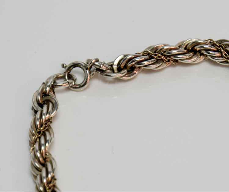 9.25 14k Braded Link Bracelet