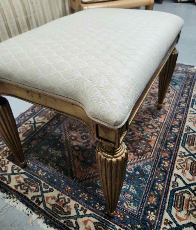 Empire Style Gold Vanity Stool