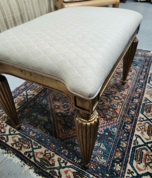 Empire Style Gold Vanity Stool