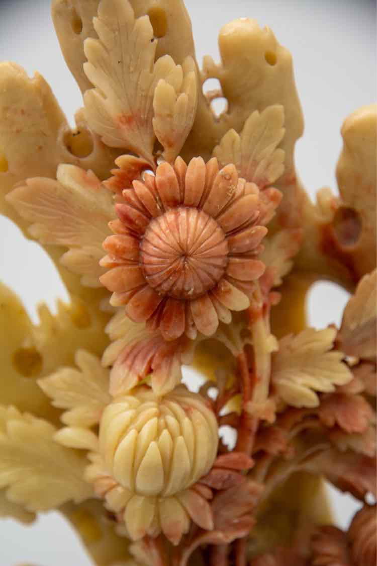 Carved Soapstone Flowers