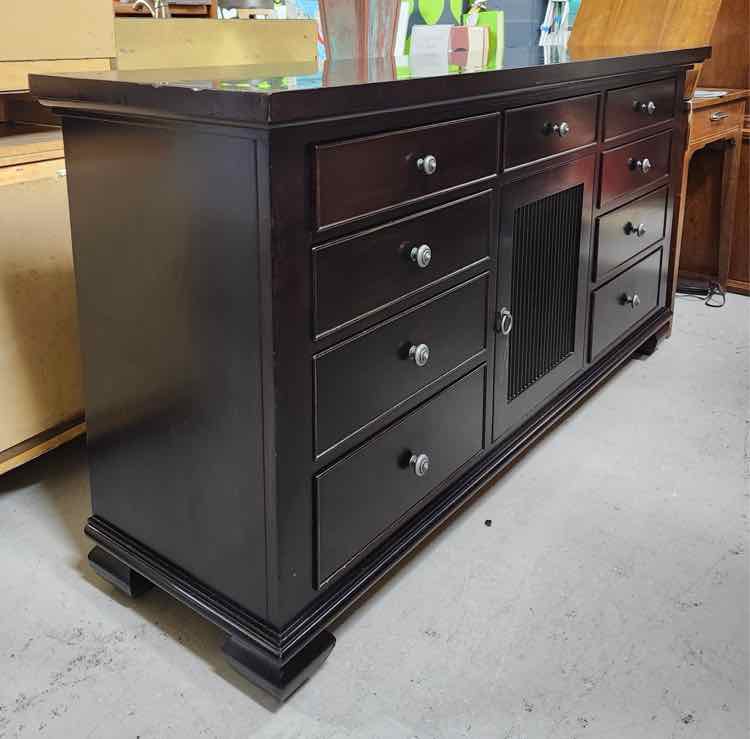 Linga 9 Drawer Dark Brown Dresser