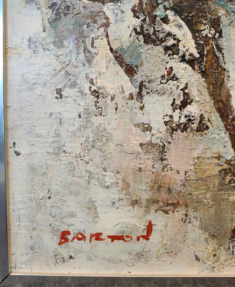 Art 'The Race' Original Oil Edward Barton