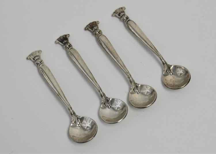 Silver "Romance of the Sea" Wallace Sterling Silver Salt Spoons