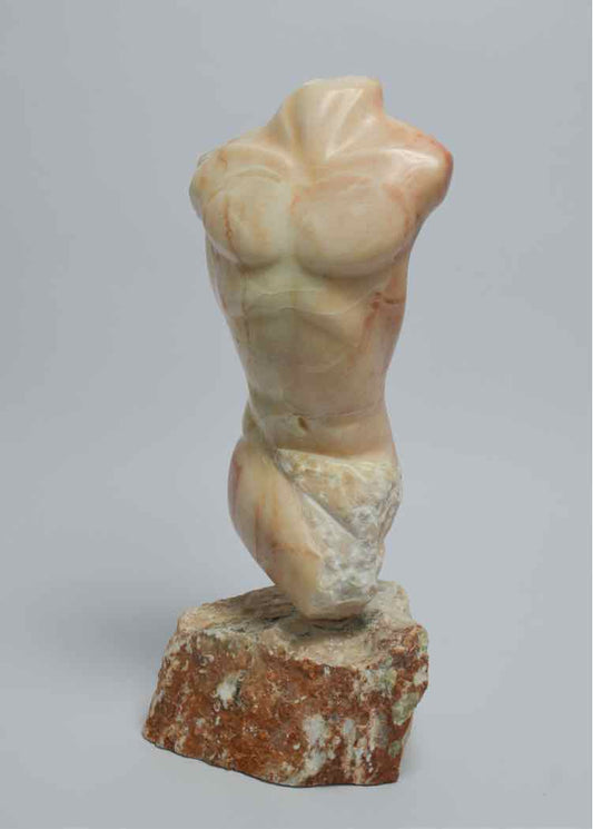 Carved Marble Male Torso