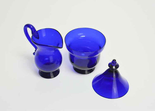 Cobalt Blue Creamer & Sugar Set