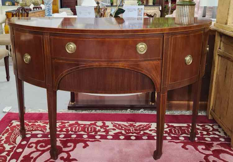 Baker Demi Lune Mahogany Server