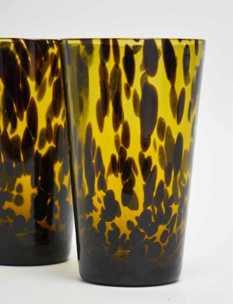 Handblown Tortoise Shell Glasses