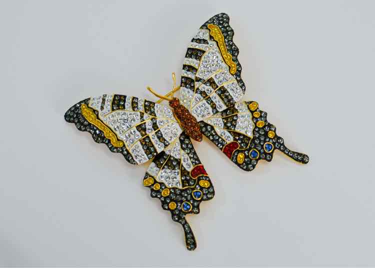 Joan Rivers Butterfly - Large Brooch